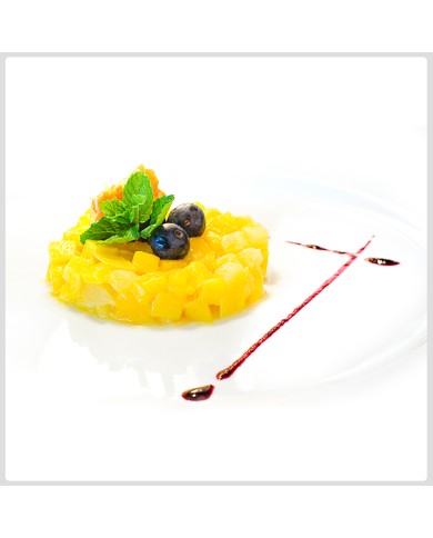 TARTA DE MANGO Y PIÑA CONGELADOS