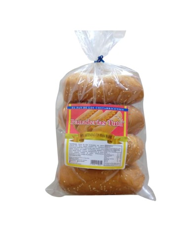 Blue hamburger bun 8 units x 90 g